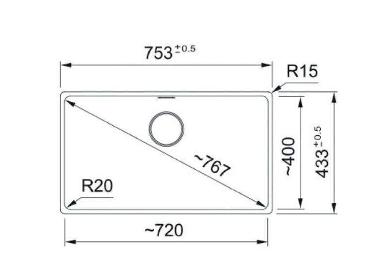Franke Maris MRG 110-72 Fragranite Onyx podstavcový dřez