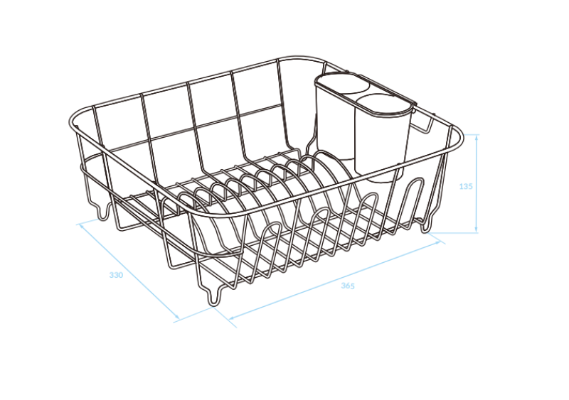 EPKA Dish černá odkapávací miska, ocel 36,5x13,5x33 cm 1208958244