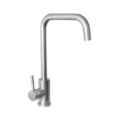Ausmann Inox Square kuchyňská baterie s otočným výtokem, kompletně z nerezové oceli 1208958309
