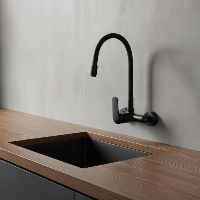 Aquatrimo Chopin nástěnná baterie s vysokým flexibilním výtokem matná černá 21CP8462SW