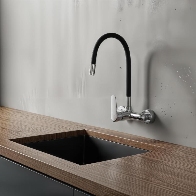 Aquatrimo Chopin nástěnná baterie chrom s vysokým flexibilním výtokem 21CP8462CM