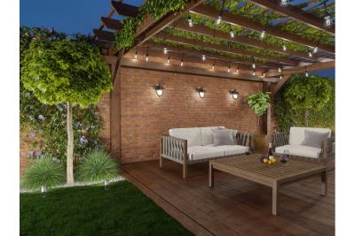 Decorační Zahradní Světelný Řetěz 10m AC220-240V 50-60Hz 10xE27 2x0,75mm 1208958646