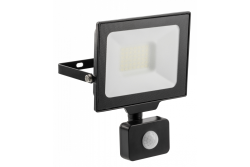 G-TECH LED reflektor s detektorem pohybu, 30W, 3000lm, AC220-240V, 50/60 Hz, PF>0,9, RA>80, IP65, 120°, 4000K, černý 1208959176