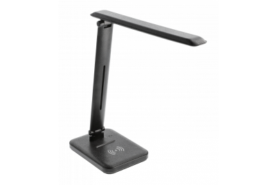Decor IZUKA LED stolní lampa 6W 400lm AC220-240V 50/60Hz CCT indukční nabíječka černá. 1208962497