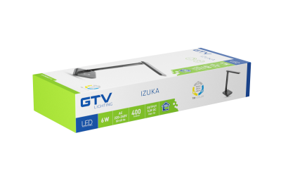 Decor IZUKA LED stolní lampa 6W 400lm AC220-240V 50/60Hz CCT indukční nabíječka černá. 1208962497