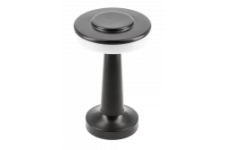Decor Stolní Lampa Monum 3W 200lm DC 5V 1A 3000 K 3 stupně. Stmívání s baterií 1800 mAh, černá. 1208962504