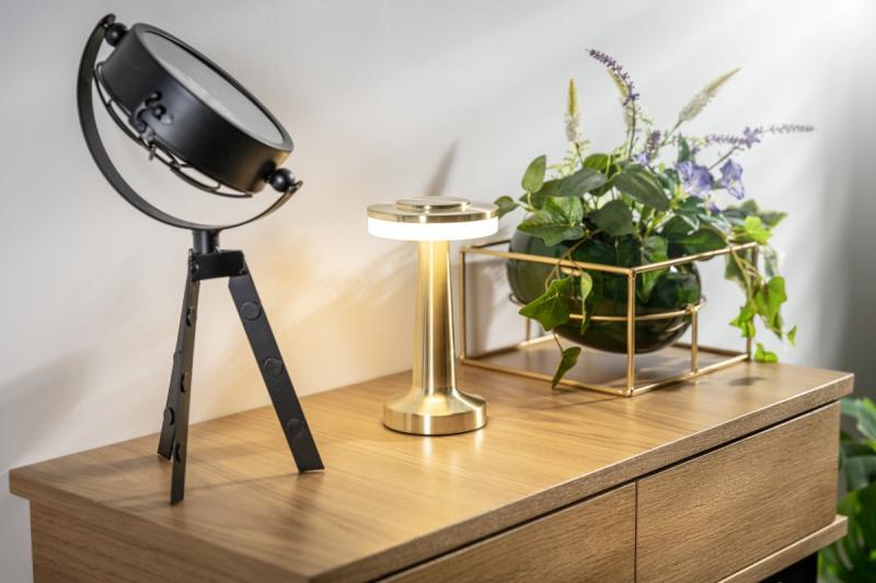 Dekor Monum Stolní lampa 3W 200lm DC 5V 1A 3000 K 3 kusy Stmívatelná baterie 1800 mAh zlatá. 1208962505