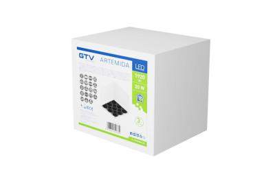 Decor LED svítidlo ARTEMIDA 20W 1920lm AC220-240V 50/60 Hz PF>0,9 Ra≥80 IP20 IK08 4000K 38° čtvercové bílé. 1208962641