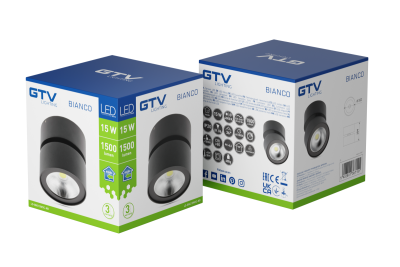 Dekor Svítidlo LED BIANCO 15W 1500lm AC220-240V 50/60 Hz PF> 0.5 Ra≥80 IP20 IK06.36 ° 4000K kulatý černý. 1208962668