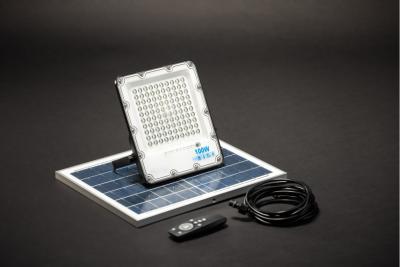 Solární LED reflektor BRAVOS, 50W, 500lm, 6400K, IP65, 120°, solární panel, dálkové ovládání, 3y 1208962684