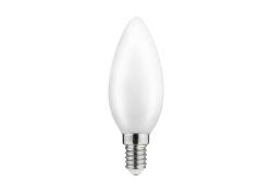 LED světlo, POLOPRŮHLEDNÝ FILAMENT, C35, 4000K, E14, 4W, 420lm, AC220-240V/50-60Hz, RA>80, 360° 1208962691