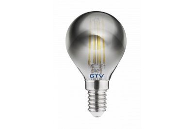 ZDROJ SVĚTLA LED, FILAMENT ŠEDÝ, A-G, G45, 2700K, E14, 4,0W, AC220-240V, 360°, 300lm, 44mA 1208962782
