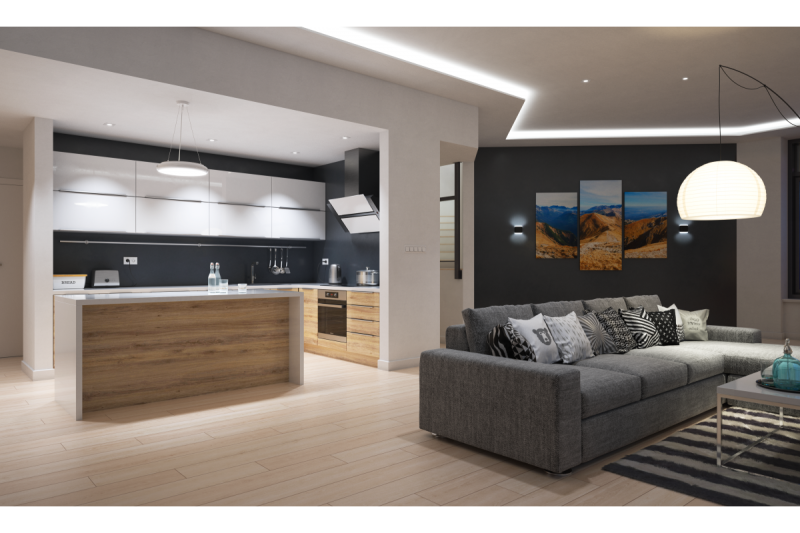 Decor LED svítidlo LEON 35W 3200lm AC220-240V 50/60Hz 120° IP40 4000K závěsné/stropní bílé. 1208962911