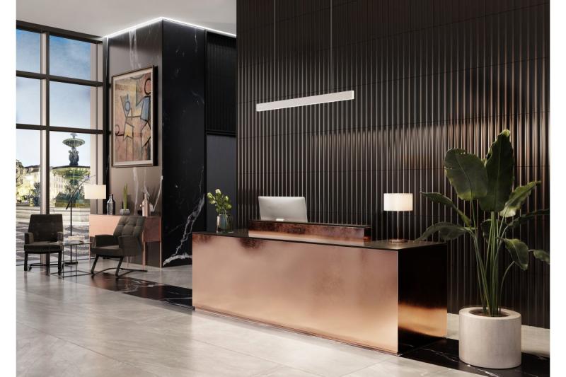 LED dekorativní závěsné svítidlo LIVIA 40W 3600lm AC220-240V 50-60Hz 100° RA>80 IP20 AL/PC 4000K 120cm bílé. 1208962914