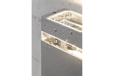 Dekorativní nástěnné svítidlo jednosměrné NESSA GU10 MAX. 50W IP54 AC220-240V 50/60Hz šedé. 1208963010