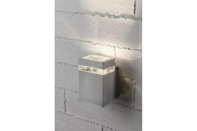 Dekorativní nástěnné svítidlo jednosměrné NESSA GU10 MAX. 50W IP54 AC220-240V 50/60Hz šedé. 1208963010