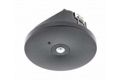 Nouzové svítidlo OGLA LED, 3W, 200lm, AC220-240V, 50-60Hz, IP20, 6400K, 3H, jednoúkolové, TEST, černé 1208963017