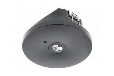 Nouzové svítidlo OGLA LED, 3W, 200lm, AC220-240V, 50-60Hz, IP20, 6400K, 3H, jednoúkolové, TEST, černé 1208963017