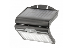 RAMOS Solární Fasádní Svítidlo s Pohybovým/Senzorem Soumraku, 50W, 300lm, 3,7V 1800mAh, IP44, 6000K, Černé 1208963115