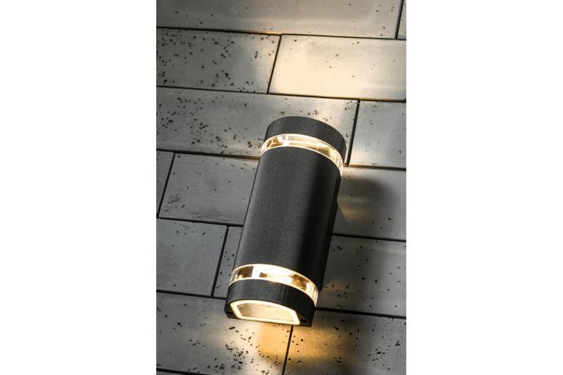 Decorační nástěnné svítidlo s dvěma směry SILVA GU10 MAX.2x50W IP54 AC220-240V 50/60Hz černá. 1208963135