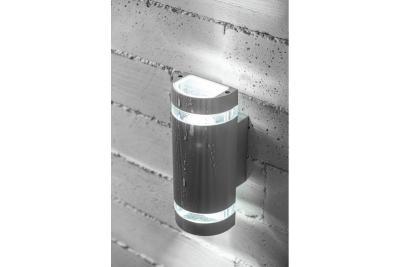Decoreer wandarmatuur met twee richtingen SILVA GU10 MAX 2x50W IP54 AC220-240V 50/60Hz šedá. 1208963136