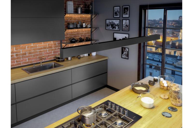 LED dekorativní závěsné svítidlo VILANA 42W (30W+12W) 4000K RA>80 220-240VAC 48/120° UGR<19 120 cm černá. 1208963237