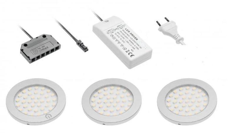 Decor cucina Kuchyňské osvětlení se 3 světly s vypínačem osvětlení teplá bílá 1208963267