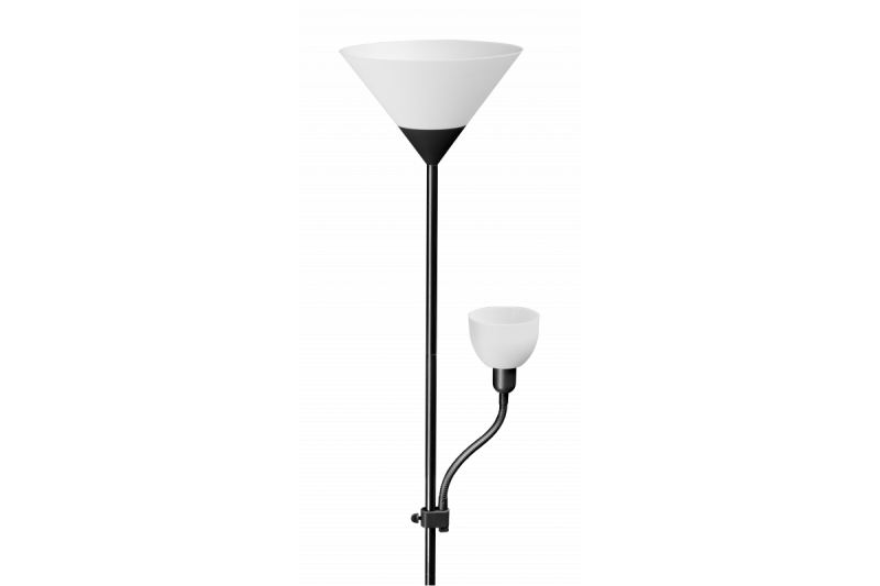 Dekorativní podlahová lampa BENFICA 2 max 60W-E27 max 40W-E14 AC220-240V 50/60Hz černá 1208963346