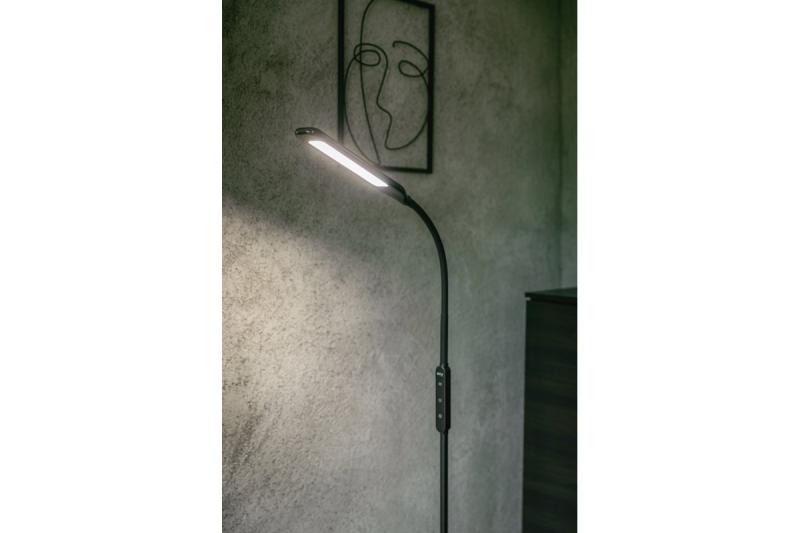 Decor Podlahová lampa Vasalia 8W 450lm AC220-240V 4-CCT 5-krokový stmívač časovač45' PF>0,5 RA>80 Černá 1208963348