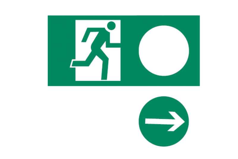 Značka univerzálního nouzového východu, 150X300 1208963659