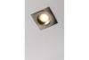 Ceiling spot light fixture AURORA, IP20, square, inox/satin