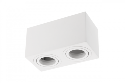 Dekor Stropní svítidlo AVEIRO DUO hliník 160x80x85mm IP20 max 20W*2 čtvercové bílé. 1208963825