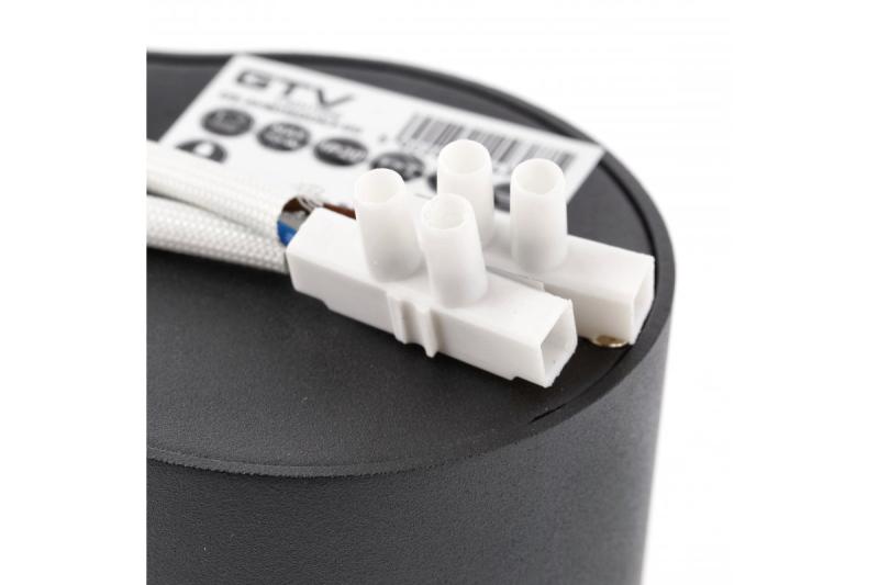 Decor Stropní svítidlo AVEIRO DUO hliník 160x80x85mm IP20 max 20W*2 kulaté černé. 1208963826