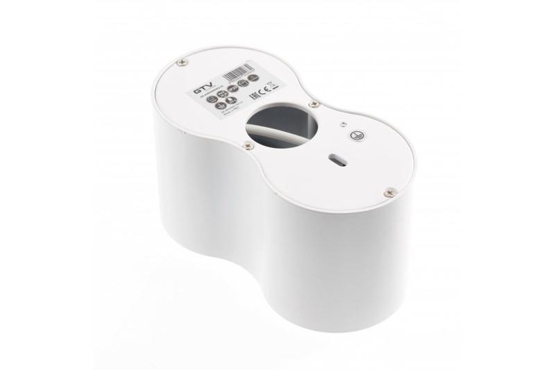 Deco stropní svítidlo AVEIRO DUO hliník 160x80x85mm IP20 max 20W*2 kulaté bílé. 1208963827