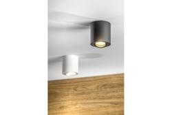 Dekorativní stropní svítidlo AVEIRO hliníkové 80x85mm IP20 max 20W kulaté černé. 1208963830