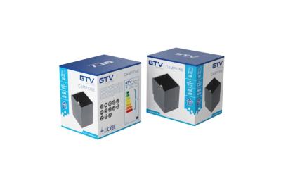 Dekorativní nástěnné svítidlo CAMPIONE hliník G9 IP20 max. 40W IP20 čtvercové černé. 1208963849