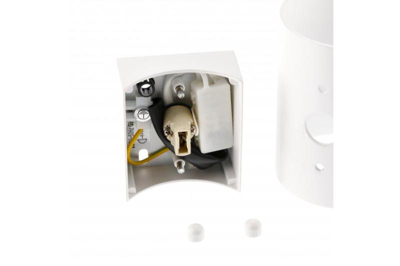 Dekorativní nástěnné svítidlo CAMPIONE hliník G9 IP20 max. 40W IP20 kulaté bílé. 1208963852