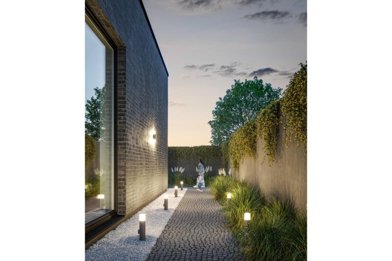 Decor Tuinarmatuur CORTA-AU E27 MAX.25W IP44 AC220-240V 50-60Hz horní přímé nástěnné svítidlo antracit. 1208963857