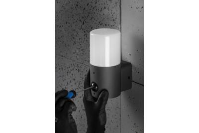 Zahradní svítidlo CORTA-AU PIR E27 MAX.25W IP44 AC220-240V 50-60Hz nástěnná lampa horní grafit. 1208963858