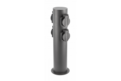 Decor Zahradní sloupek CORTA-P 36 IP54 AC220-240V 50-60Hz 4*Schuko zásuvka max. 3500W sloupek grafit. 1208963859