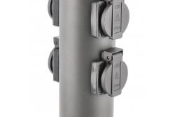 Decor Zahradní sloupek CORTA-P 36 IP54 AC220-240V 50-60Hz 4*Schuko zásuvka max. 3500W sloupek grafit. 1208963859