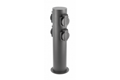 Decor Zahradní sloupek CORTA-P 36 IP54 AC220-240V 50-60Hz 4*Schuko zásuvka max. 3500W sloupek grafit. 1208963859