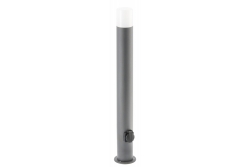 Decor CORTA-P 80 zahradní lampa E27 MAX.25W IP44 AC220-240V 50-60Hz zásuvka max. 3000W sloup grafit. 1208963864