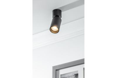 Dekor Stropní svítidlo FARGO MINI hliník 56x150mm IP20 max 20W kulaté černé. 1208963877