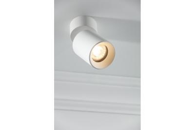 Dekorativní stropní svítidlo FARGO hliník 70x160mm IP20 max 20W kulaté bílé. 1208963878
