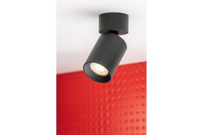 Dekor Stropní svítidlo FARGO 2 hliník 70x166mm IP20 max 20W kulaté černé. 1208963880