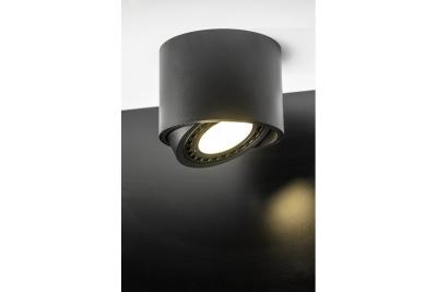 Deco ISUMI stropní svítidlo s nastavitelným úhlem hliník 130x100 IP20 ES111 GU10 kulaté černé. 1208963894