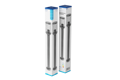 Decor KERTA-P 80 zahradní lampa E27 MAX.12W IP44 AC220-240V 50-60Hz sloupek grafit 1208963908