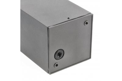 Decorační stropní svítidlo LENTO alum 100x130 IP54 max 35W čtverec grafit. 1208963923