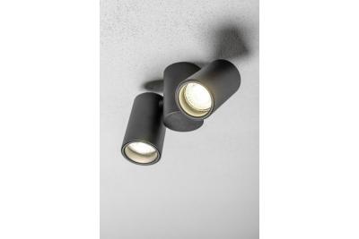 Stropní svítidlo Decor LUPO hliník 17,5x5,6x11,5 IP20 2*GU10 max. 50W kulaté černé. 1208963926